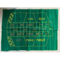 SCATOLA da GIOCO VINTAGE in LEGNO CASINò PORTA CARTE FICHES ROULETTE PANNO GIOCO