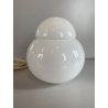 LAMPADA TAVOLO ABATJOUR Daruma DESIGN Sergio Asti VETRO OPALINO ø 19 cm '68