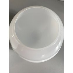 LAMPADA TAVOLO ABATJOUR Daruma DESIGN Sergio Asti VETRO OPALINO ø 19 cm '68