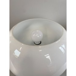 LAMPADA TAVOLO ABATJOUR Daruma DESIGN Sergio Asti VETRO OPALINO Candle ø33cm '68