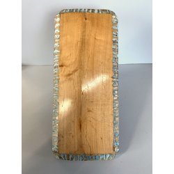 CESTINO VINTAGE IN LEGNO MANICO METALLO DORATO DESIGN Aldo Tura MACABO ANNI '50s