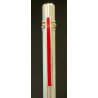 PENNA SFERA Must De Cartier TRINITY LACCA ROSSA ARGENTO vintage BALLPOINT PEN
