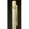PENNA SFERA Must De Cartier TRINITY LACCA ROSSA ARGENTO vintage BALLPOINT PEN
