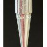 PENNA SFERA Must De Cartier TRINITY LACCA ROSSA ARGENTO vintage BALLPOINT PEN