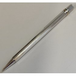 PENNA SFERA Must De Cartier TRINITY LACCA ROSSA ARGENTO vintage BALLPOINT PEN