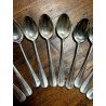 BROGGI CALDERONI antichi 10 cucchiaini da dessert POSATE stile art deco 14,2 cm