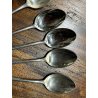 BROGGI CALDERONI antichi 10 cucchiaini da dessert POSATE stile art deco 14,2 cm