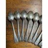 BROGGI CALDERONI antichi 10 cucchiaini da dessert POSATE stile art deco 14,2 cm