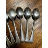 BROGGI CALDERONI antichi 10 cucchiaini da dessert POSATE stile art deco 14,2 cm