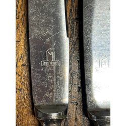 antico servizio POSATE 51 pz TRILOBATE firmate EMD90 coltelli forchette cucchiai