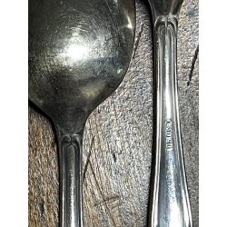 antico servizio POSATE 51 pz TRILOBATE firmate EMD90 coltelli forchette cucchiai