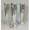 SET3 pz VASO Monofiore DESIGN Gio Ponti ANNI 50 Arthur Krupp METALLO ARGENTATO