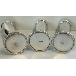 SET3 pz VASO Monofiore DESIGN Gio Ponti ANNI 50 Arthur Krupp METALLO ARGENTATO