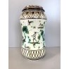 ANTICO VASO ALBARELLO MAIOLICA Levantino SAVONA DECORO FIGURE PAESAGGIO 23,5 cm