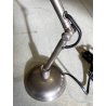 LAMPADA DA TAVOLO SCRIVANIA DESIGN INDUSTRIALE OTTONE NICHELATO REGOLABILE '30