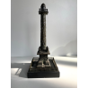 ANTICO MODELLO STATUA BRONZO Colonna Vendome SOUVENIR GRAND TOUR XIX sec 28 cm/h