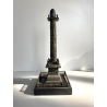 ANTICO MODELLO STATUA BRONZO Colonna Vendome SOUVENIR GRAND TOUR XIX sec 28 cm/h