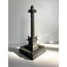 ANTICO MODELLO STATUA BRONZO Colonna Vendome SOUVENIR GRAND TOUR XIX sec 28 cm/h