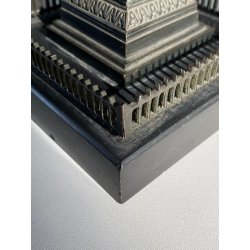 ANTICO MODELLO STATUA BRONZO Colonna Vendome SOUVENIR GRAND TOUR XIX sec 28 cm/h