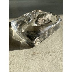 POSACENERE SVUOTA TASCHE  A. Barbini VETRO MURANO TRASPARENTE FERMACARTE '80