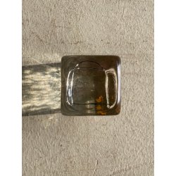 POSACENERE PRESSE-PAPIER  A. Barbini VETRO MURANO TRASPARENTE FERMACARTE '80