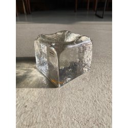 POSACENERE PRESSE-PAPIER  A. Barbini VETRO MURANO TRASPARENTE FERMACARTE '80