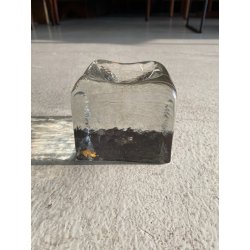 POSACENERE PRESSE-PAPIER  A. Barbini VETRO MURANO TRASPARENTE FERMACARTE '80