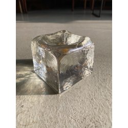 POSACENERE PRESSE-PAPIER  A. Barbini VETRO MURANO TRASPARENTE FERMACARTE '80