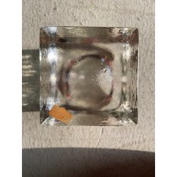 POSACENERE PRESSE-PAPIER  A. Barbini VETRO MURANO TRASPARENTE FERMACARTE '80