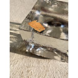 POSACENERE PRESSE-PAPIER  A. Barbini VETRO MURANO TRASPARENTE FERMACARTE '80