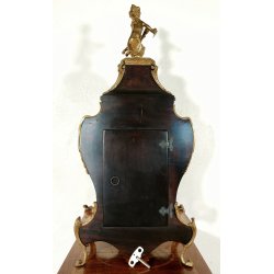 ANTICO OROLOGIO TAVOLO Boulle EPOCA 900 legno intarsiato BRONZO DORATO pendolo