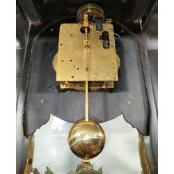 ANTICO OROLOGIO TAVOLO Boulle EPOCA 900 legno intarsiato BRONZO DORATO pendolo