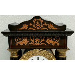 ANTICO OROLOGIO PENDOLO TEMPIO 1800 COLONNE IMPERO Old Table Clock E. BENARD