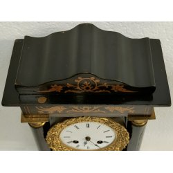 ANTICO OROLOGIO PENDOLO TEMPIO 1800 COLONNE IMPERO Old Table Clock E. BENARD