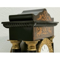 ANTICO OROLOGIO PENDOLO TEMPIO 1800 COLONNE IMPERO Old Table Clock E. BENARD