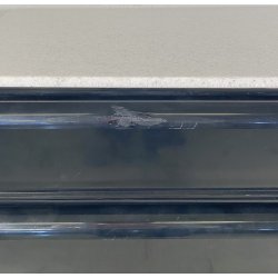 CASSETTIERA Kartell ANNI 70 Simon Fussel MOD 4602 ABS NERO MARMO BIANCO COMÒ