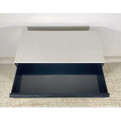 CASSETTIERA Kartell ANNI 70 Simon Fussel MOD 4602 ABS NERO MARMO BIANCO COMÒ