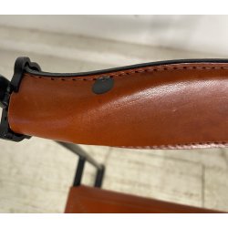 COPPIA SEDIA UFFICIO Francesco Sono per ICF Mod. Patoz ACCIAIO PELLE POLTRONE