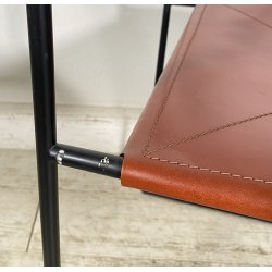 COPPIA SEDIA UFFICIO Francesco Sono per ICF Mod. Patoz ACCIAIO PELLE POLTRONE