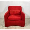 POLTONA DESIGN ANNI 70 Carlo Bartoli PER Arflex MOD Bicia SEDIA SALOTTO ROSSA