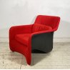 POLTONA DESIGN ANNI 70 Carlo Bartoli PER Arflex MOD Bicia SEDIA SALOTTO ROSSA
