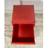 DESIGN COMODINO CASSETTIERA Kartell ANNI 70 Simon Fussel MOD. 4602 ABS ROSSO