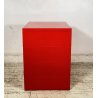 DESIGN COMODINO CASSETTIERA Kartell ANNI 70 Simon Fussel MOD. 4602 ABS ROSSO