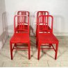 SET 4 SEDIA Emeco & Coca Cola MOD 111 PLASTICA RICICLATA ROSSA ANNI 2000 CHAIR