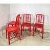 SET 4 SEDIA Emeco & Coca Cola MOD 111 PLASTICA RICICLATA ROSSA ANNI 2000 CHAIR