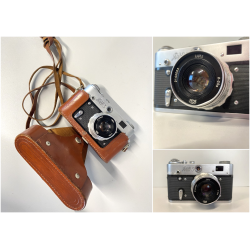 FOTOCAMERA VINTAGE a TELEMETRO FED 3 URSS Sovietica OBIETTIVO 52 mm f/2,8 '60