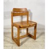 SEDIA DESIGN Ilmari Tapiovaara MODELLO 820 LEGNO FRASSINO CHAIR VINTAGE ANNI 70