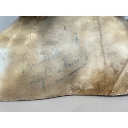 ANTICO BUSTO SCULTURA ALABASTRO Emilio Fiaschi GIOVANE DONNA ART NOUVEAU