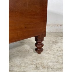 ANTICO MOBILETTO IMPERO SCALA STIPO CASSAPANCA PELLE EPOCA '900 PUFF SCARPIERA