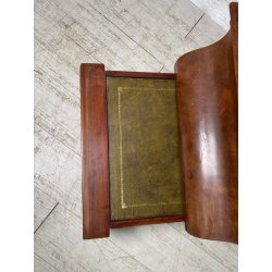 ANTICO MOBILETTO IMPERO SCALA STIPO CASSAPANCA PELLE EPOCA '900 PUFF SCARPIERA